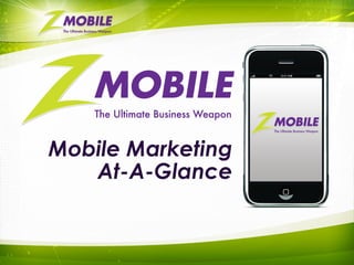 Mobile Marketing At-A-Glance 