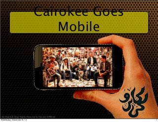 Cairokee Goes
Mobile
All Rights & Copy Rights Reserved to Hossam El-Gamal
1Wednesday, December 10, 14
 