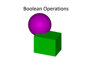 How to do Boolean Operations with Microstation | PPTX