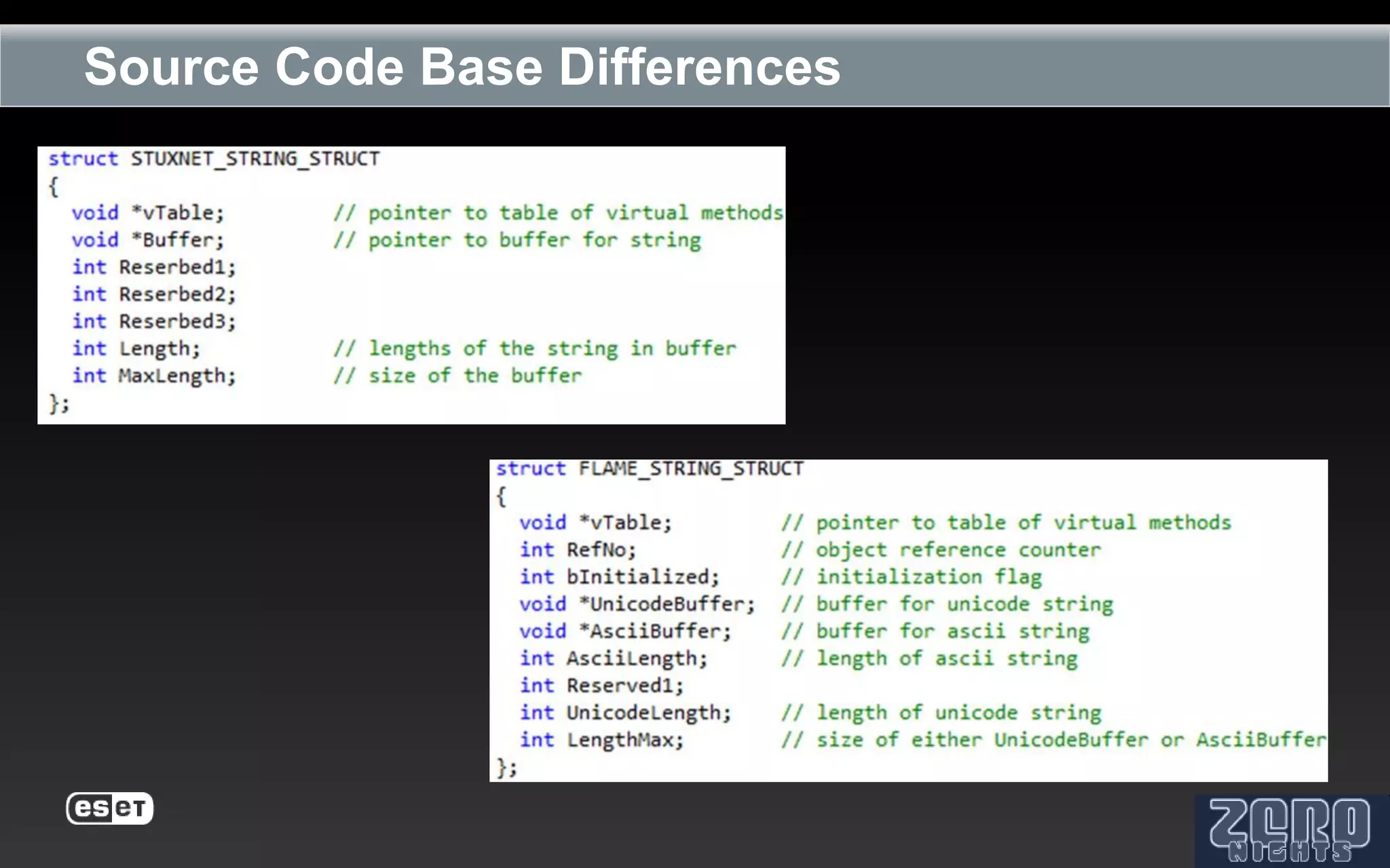 Source Code Base Differences
 