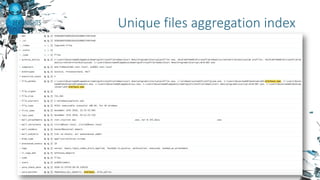 Unique files aggregation index
 