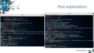 Post-exploitation
 