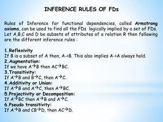 Fd & Normalization - Database Management System | PPTX