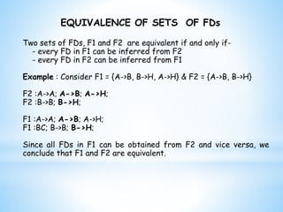 Fd & Normalization - Database Management System | PPTX