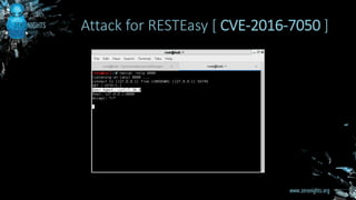 Attack for RESTEasy [ CVE-2016-7050 ]
 