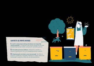 ju sve veća pretnja. Na kraju, nije nam to smeće dovezao niko iz Beograda,
Mostara ili Zagreba. To je naše smeće, mi smo ga stvorili i mi treba da ga
uklonimo.“ Zato je, kada se drugi krug Akademije neočekivano otvorio,
udruženje zgrabilo priliku da konačno pokrene zajednicu. Oprobanim
tehnikama, obraćajući se istim pouzdanim ljudima koji su ih podržali
mnogo puta do tada, još jednom su brzo sakupili potreban novac i
od Fondacije Mozaik dobili još toliko. Raspoloživi budžet su uložili u
organizaciju radnih akcija, kojima su mobilisali kako svoje volontere, tako
i lokalce i zajedno uspeli da očiste čak četiri divlje deponije. Međutim,
uspeli su i mnogo više od toga: da ovu temu konačno nametnu javnosti.
Podstaknuta njima, lokalna samouprava pokrenula je nabavku kontej-
nera za elektronski otpad, organizaciju predavanja o reciklaži u školama
širom županije, pa čak i unapređenje postojećih regulativa u oblasti
upravljanja otpadom. O sporim, ali sigurnim pomacima u zaštiti životne
sredine, Mario kaže: „Na ovim prostorima česta deviza je – ’ne isplati se
cimati se.’ A nije tako; isplati se raditi za opšte dobro i doprinos se uvek vidi,
samo su ponekad za to potrebne godine. Program zaštite životne sredine
tek će u budućnosti imati pravi efekat. Danas se čini da ljudi ne ubiru puno
toga na edukacijama, ali im ipak to ostaje u svesti i oni polako usvajaju
bolje navike.“
SAVETI IZ PRVE RUKE:
1. Ljudi iz vašeg neposrednog okruženja vam mogu biti
najveća podrška. U svakoj fazi i sferi života, nastojite da ostvarite
kontakte koje kasnije možete uvek pozvati i zamoliti za pomoć.
2. Ne tražite pomoć po šablonu. Pitajte lično, obratite se
imenom i prezimenom, oči u oči i prilagodite poruku svakome.
3. Pitajte ponovo one koji su vam već pomogli. Ne činite to
prečesto, ne želite da im dosadite. Poklonite im pažnju, redovno ih
izveštavajte o uspesima i želeće da vam doniraju ponovo.
Iskustvo udruženja Eko ZH uči nas da su promene nabolje itekako moguće,
ako imate veze na koje možete računati. Ma kako nam se to na prvi pogled
činilo, istina je da su upravo ljudski odnosi i spone među nama temelj na
kom gradimo udruženja, zajednice, a u zbiru i celo društvo. U tom smislu,
možda bi najveći uspeh bio jednog dana reći da smo popravili društvo,
poboljšali zajednicu ili zaštitili prirodu nikako drugačije nego – preko veze.
 