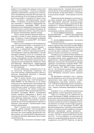 10 Znanstvena misel journal №59/2021
возрасте 9 лет впервые был выявлен эпизод гипо-
гликемии (глюкоза крови – 1,8 ммоль/л), сопровож-
давшийся помрачнением сознания около 30 минут.
После внутривенного введения 40% раствора глю-
козы в количестве 20 мл состояние улучшилось. По
результатам пробы с голоданием (16 часов): глике-
мия – 3,4 ммоль/л, иммунореактивный инсулин
(ИРИ) – 7,6 мкЕД/мл, что соответствовало нормаль-
ным значениям (< 10мкЕД/мл). Проведенная маг-
нитно-резонансная томография (МРТ) органов
брюшной полости обнаружила изменения в подже-
лудочной железе соответствующие объемному об-
разованию. Выставлен диагноз: идиопатическая ги-
погликемия. Рекомендовано дробное питание.
Через 3 месяца повторно проведена проба с го-
лоданием в течение 16 часов: выявлена гипоглике-
мия – 2,8 ммоль/л, а также повышенное содержание
ИРИ – 14,4мкЕД/мл, по данным МРТ – без отрица-
тельной динамики.
Через год после первичного обследования в ре-
зультате проведенной пробы с голоданием (16 ча-
сов) установлено нарастание гипогликемии –
2,2 ммоль/л и повышенный уровень ИРИ – 11,9
мкЕД/мл. МРТ – в области тела поджелудочной же-
лезы обнаружено округлое образование с четкими
контурами размером 1,2х1,0 см. Установлен диа-
гноз: Инсулинома. Рекомендовано хирургическое
лечение в Российской детской клинической боль-
нице ФГАО УВО «Российский национальный ис-
следовательский медицинский университет имени
Н.И. Пирогова» Министерства здравоохранения
Российской Федерации, г. Москва (РДКБ РНИМУ
им. Н.И. Пирогова).
Больная наблюдалась эндокринологом по ме-
сту жительства. По-прежнему сохранялись эпи-
зоды гипогликемии, сопровождавшиеся слабостью,
вялостью, повышенным аппетитом и отмечался
прогрессирующий набор веса.
Через 4 месяца девочка, после установления
диагноза инсулинома, была госпитализирована в
РДКБ РНИМУ им. Н.И. Пирогова, где на основа-
нии результатов гормонального обследования был
подтвержден диагноз органического гиперинсули-
низма (инсулин в крови 21 мкЕД/мл, на фоне гипо-
гликемии 2,8 ммоль/л). По данным ультразвуко-
вого исследования (УЗИ) и мультиспиральной ком-
пьютерной томографии (МСКТ), подтверждено
наличие объемного образования в области тела
поджелудочной железы. В возрасте 11 лет паци-
ентке проведено оперативное лечение: энуклеация
объемного образования (инсулиномы) поджелу-
дочной железы. В послеоперационном периоде со-
хранялась гипогликемия с минимальными клини-
ческими проявлениями.
Через 7 месяцев после оперативного вмеша-
тельства, девочка повторно госпитализирована в
РДКБ РНИМУ им. Н.И. Пирогова и при обследова-
нии вновь был констатирован органический гипе-
ринсулинизм, а по данным МСКТ в брюшной поло-
сти выявлено объемное образование хвоста подже-
лудочной железы.
Пациентке было выполнено повторное опера-
тивное вмешательство – резекция хвоста поджелу-
дочной железы. В послеоперационном периоде де-
вочке проведена контрольная проба с голоданием,
по результатам которой  гипогликемия отсутство-
вала.
Микроскопические препараты полученные по-
сле обеих операций, были пересмотрены в ГБУЗ
МО «Московский областной научно-исследова-
тельский клинический институт имени М. Ф. Вла-
димирского», г. Москва (МОНИКИ им. М. Ф. Вла-
димирского) и, по результатам комплексного гисто-
логического и иммуногистохимического
исследования, вынесено заключение:
1) высокодифференцированная, вероятно,
функционирующая глюкагон-продуцирующая
нейроэндокринная опухоль поджелудочной же-
лезы;
2) высокодифференцированная инсулинома
поджелудочной железы.
Учитывая клиническую картину заболевания и
возраст пациентки был заподозрен синдром МЭН-1
(синдром Вермера). При исследовании в гене MEN1
выявлена гетерозиготная мутация в интронной ча-
сти гена вне сайта сплайсинга с.784-9GА (мутация
ранее не описана, патогенность не доказана).
В возрасте 12 лет пациентка была впервые об-
следована в ФГБУ «Национальный медицинский
исследовательский центр эндокринологии» Мин-
здрава России, г. Москва (НМИЦ эндокринологии).
Проведено комплексное обследование на предмет
скрининга составляющих синдрома МЭН-1 (ТТГ,
Т4 свободный, пролактин, паратгормон, кортизол,
АКТГ, инсулин, СТГ, ИФР-1, гастрин, хромогра-
нин А) – все показатели оказались в норме, гормо-
нальной дисфункции не выявлено. МРТ головного
мозга: МР-картина «частично пустого турецкого
седла».
На протяжение следующего года, у девочки,
при обследовании по месту жительства, показатели
гормонального фона крови оставались в норме.
Гликированный гемоглобин сыворотки крови 
5,2%. УЗИ органов брюшной полости и органов ма-
лого таза – без патологии. МРТ поджелудочной же-
лезы – данных за объемное образование не обнару-
жено.
В возрасте 13 лет, на УЗИ щитовидной железы
зафиксировано узловое образование левой доли?
Через год, в возрасте 14 лет, ребенок был по-
вторно обследована в НМИЦ эндокринологии. По
результатам обследования физическое развитие де-
вочки было в пределах возрастной нормы, при объ-
ективном осмотре патологии не обнаружено. Поло-
вое развитие по Таннер соответствовало возрасту,
менструации с 12 лет, регулярные. На МРТ: диф-
фузная неоднородность структуры аденогипофиза,
данных за наличие аденомы гипофиза не получено.
Выявлены повышенные уровни пролактина –
807 мЕд/л (норма 90-540 мЕд/л), биоактивного про-
лактина – 567 мЕд/л (норма 64-395 мЕд/л), базаль-
ного СТГ – 32 нг/мл (норма 0,1-12 нг/мл) при адек-
ватном его подавлении на фоне орального глюкозо-
толерантного теста (ОГТТ). Известно, что при ор-
 