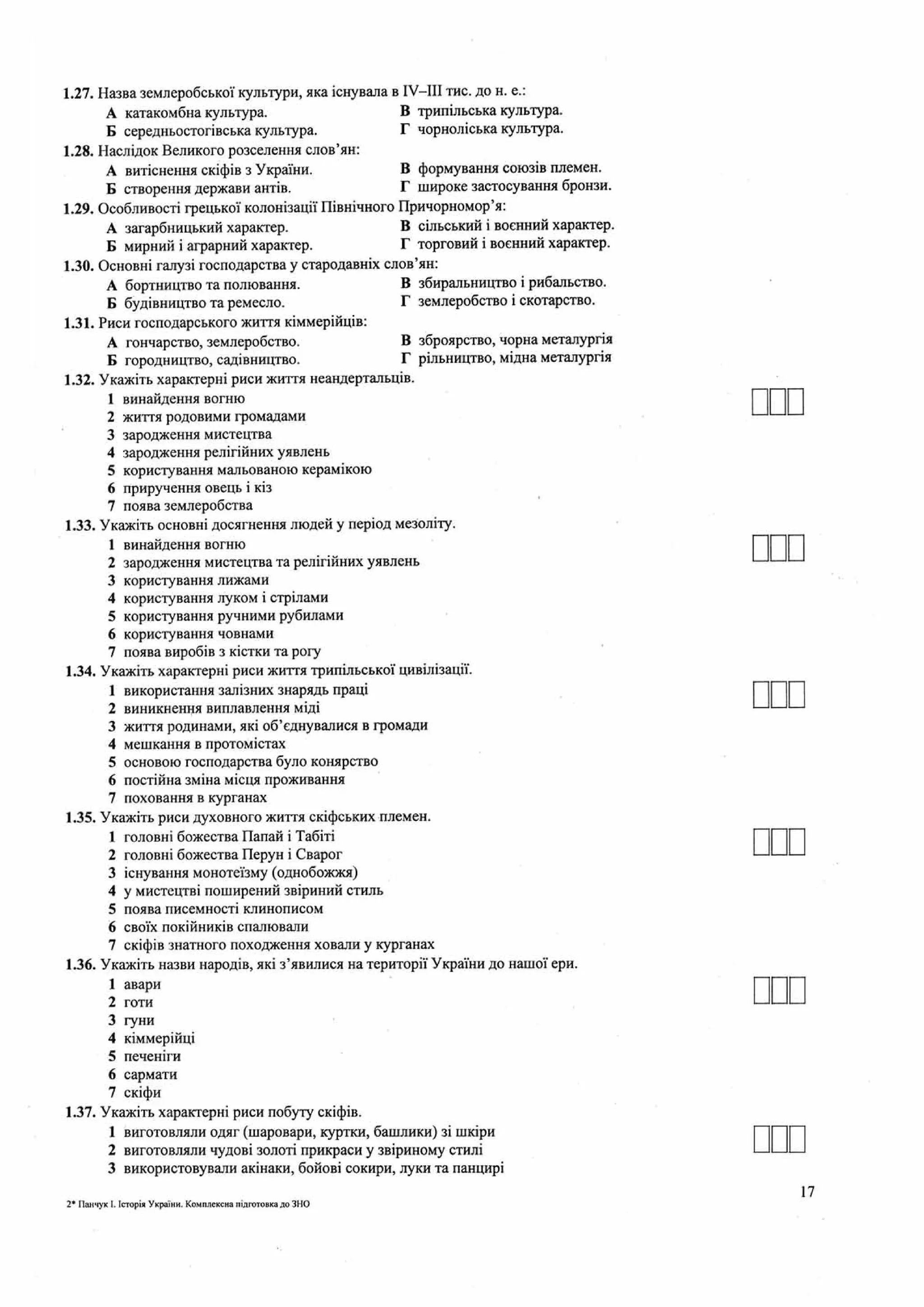 Панчук І. Історія України : комплексна підготовка до зовнішнього незалежного оцінювання / І. Панчук. — Тернопіль : Підручники і посібники, 201