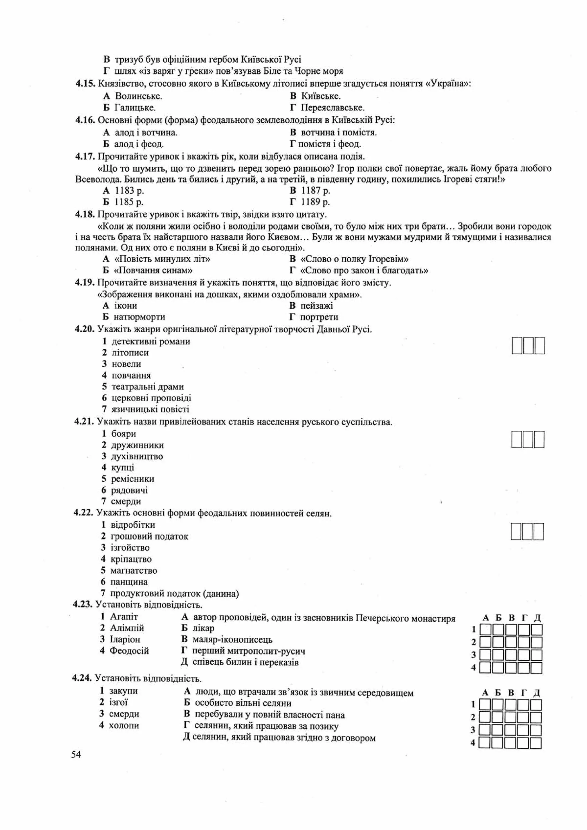 Панчук І. Історія України : комплексна підготовка до зовнішнього незалежного оцінювання / І. Панчук. — Тернопіль : Підручники і посібники, 201