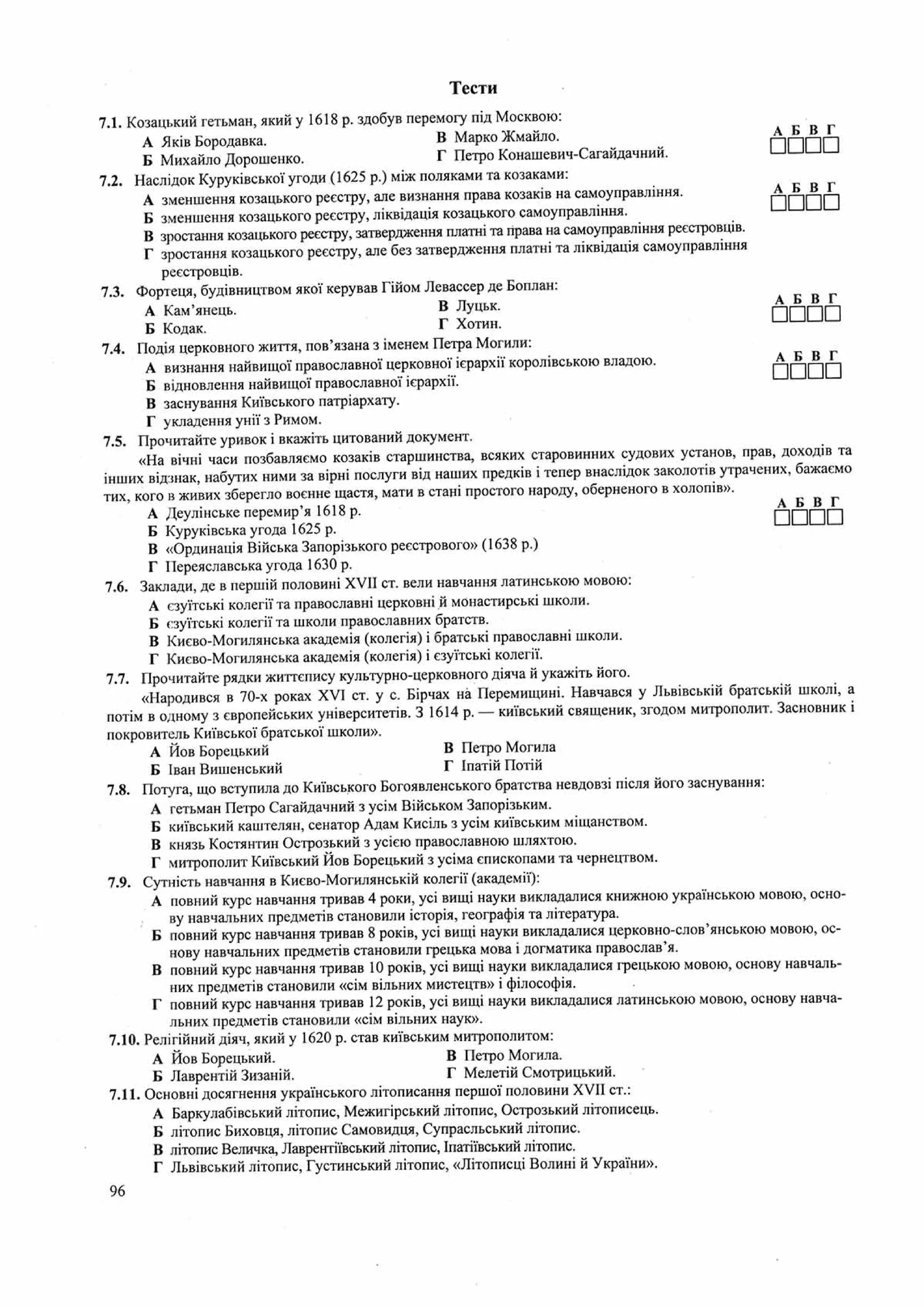 Панчук І. Історія України : комплексна підготовка до зовнішнього незалежного оцінювання / І. Панчук. — Тернопіль : Підручники і посібники, 201