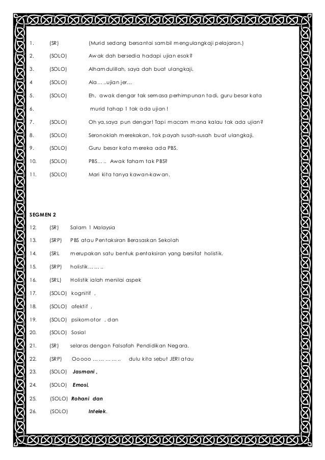 skrip bicara berirama hari guru