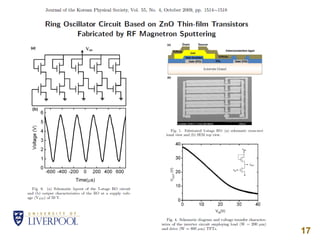 ZnO based transparent electronics | PDF