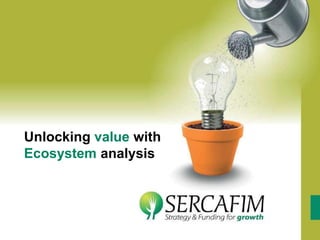 Unlocking value with
Ecosystem analysis
 