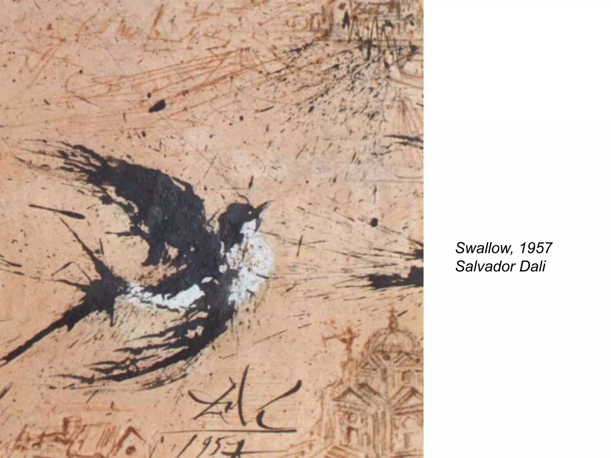 Swallow, 1957
Salvador Dali
 