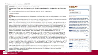 • 52 nedēļas. 2015.gads
• 115 aptaukojušies vīrieši ar CD2
• (vecums 58 ± 7g.; BMI 34.6 ± 4.3 kg/m2; HbA1c 7.3 ± 1.1%)
• Maz-ogļhidrātu, maz-kaloriju diēta (LC )
• 14% enerģijas no OGH (<50 g/d), 28% OBV, 58% tauku(<10% piesātināto)
• Enerģētiski ekvivalenta (HC) diēta
• 53% OGH, 17% OBV, un30% tauku (<10% pies.tsk.)
• Fiz. slodze 60 min; 3x/nedēļā
Volume Tay J1, Luscombe-Marsh ND2, Thompson CH3, Noakes M4, Buckley JD5, Wittert GA6, Yancy WS7, Brinkworth GD8.Am. J. Clin. Nutr.
102, Issue 4; October 1, 2015. Pages 780-90
 