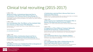 Clinical trial recruiting (2015-2017)
Clinical Key
 