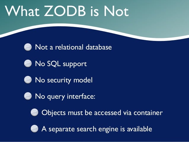 Tutorial — Zodb Documentation : ZODB documentation and articles – GFJB