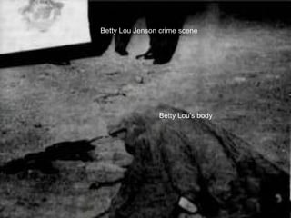 Paul Stine
• Cab driver Paul Stine, age 29, was shot once in
  the head at point-blank range.
• The weapon was a 9mm semi-automatic
  pistol, not the same 9mm used in the Ferrin
  murder.
• There were three witnesses from a house on
  the southeast corner of the intersection.
 