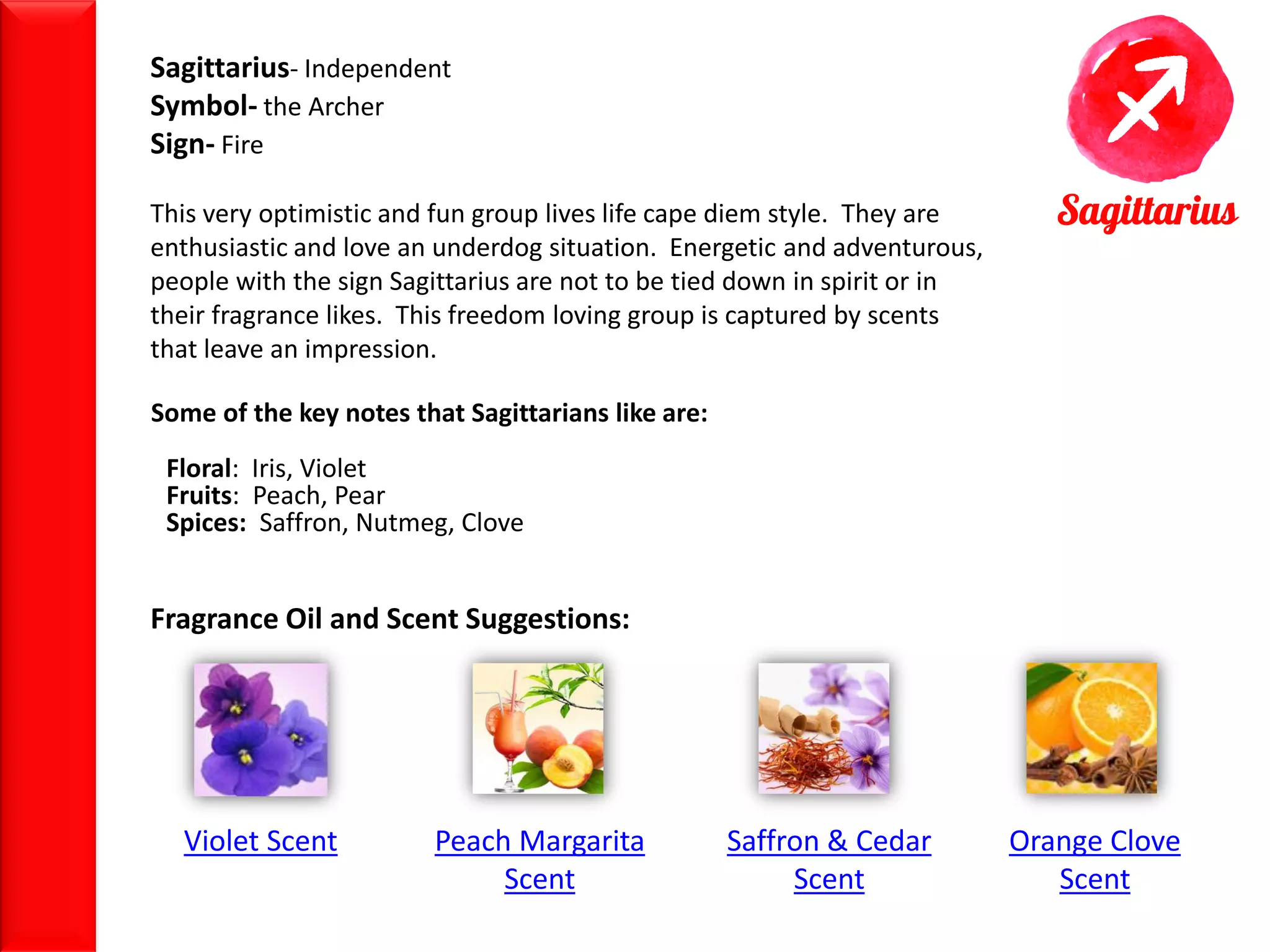 Zodiac sign scents PPT