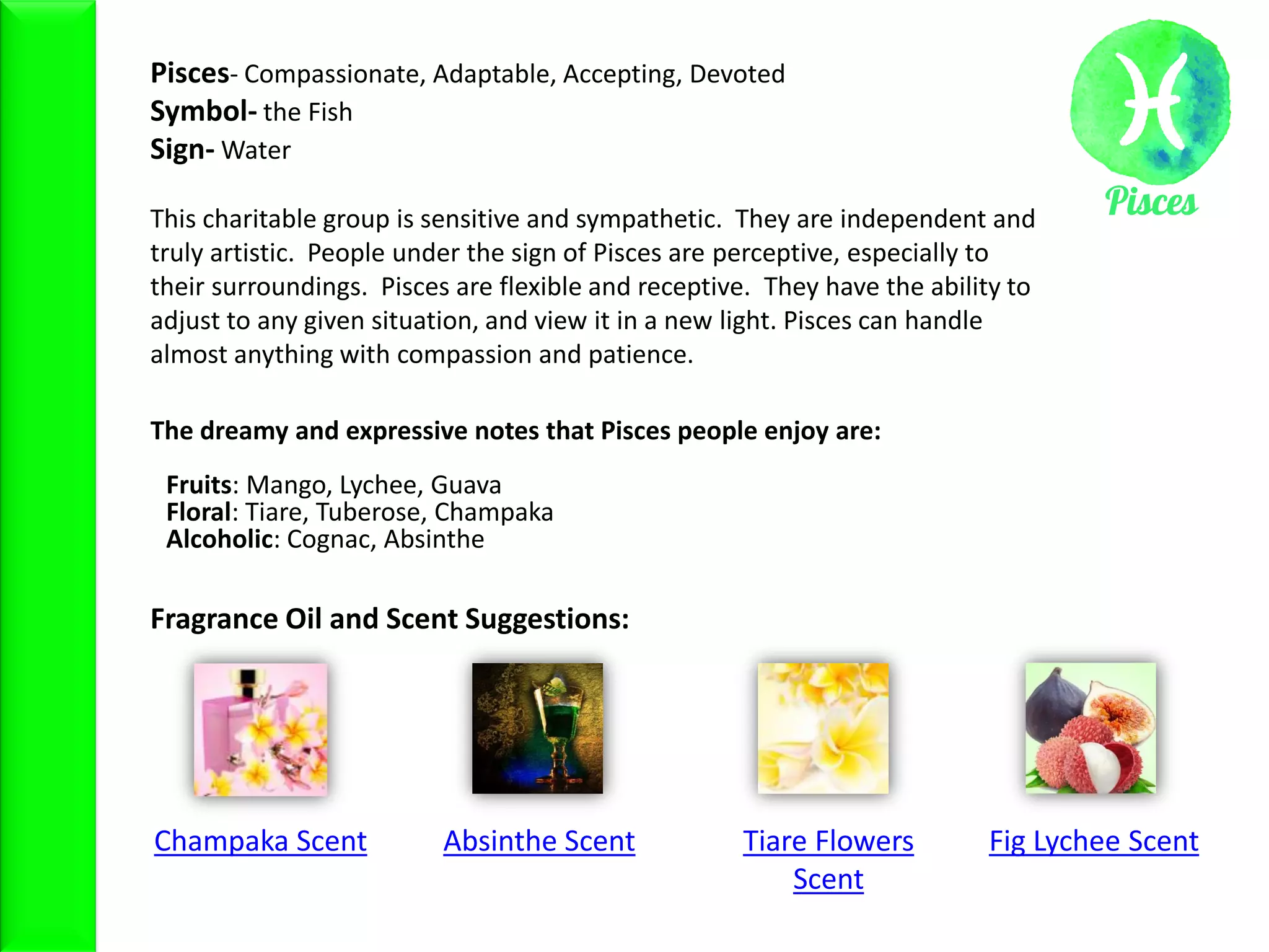 Zodiac sign scents PPT