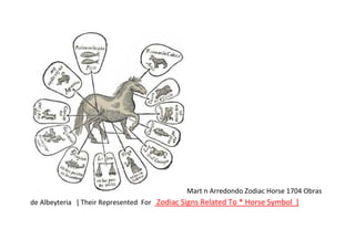 Mart n Arredondo Zodiac Horse 1704 Obras
de Albeyteria [ Their Represented For Zodiac Signs Related To * Horse Symbol ]
 