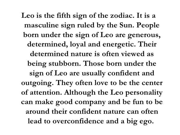 horoscope meanings leo