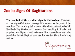 Zodiac signs of sagittarians | PPT