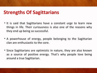 Zodiac signs of sagittarians | PPT