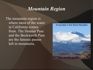 Coast Region Most people live along the coast. The coast has a lot of jobs  such as fishing. This region is known for tourism and agriculture. A whale in the ocean 