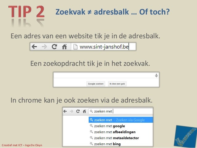 Zoeken met google