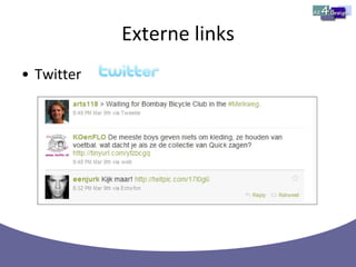 Externe links Twitter 
