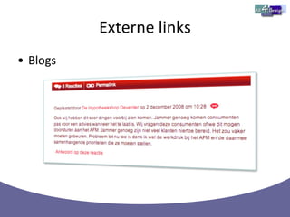 Externe links Blogs  