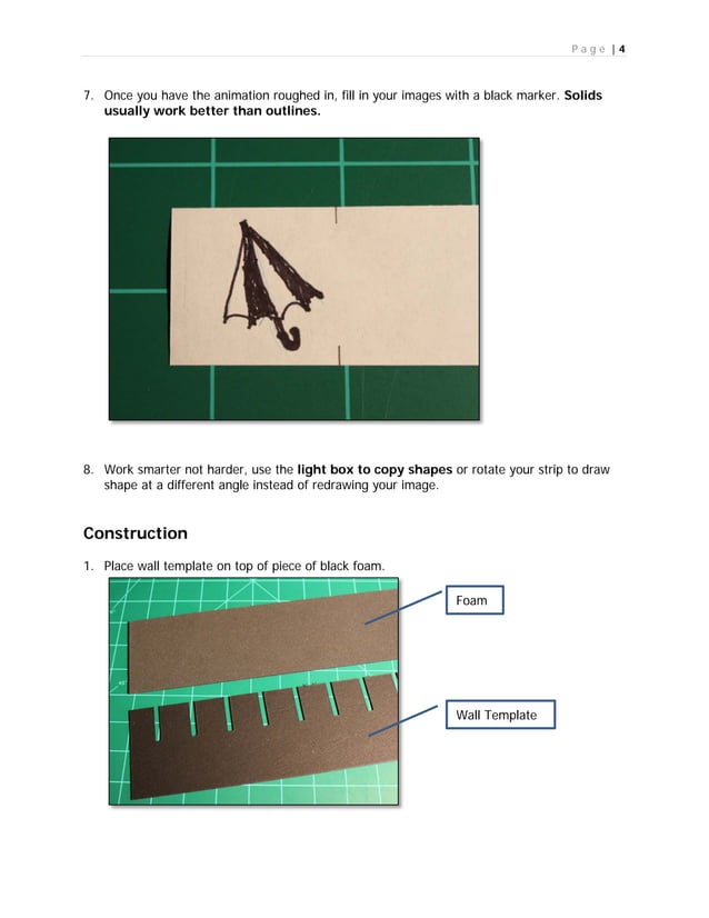 Zoetrope Instructions