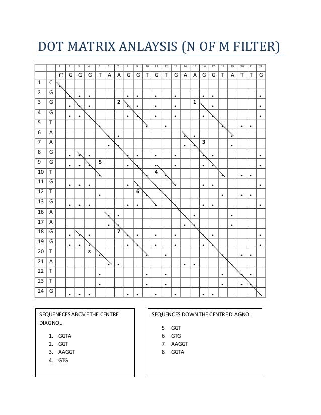 Dot Matrix Bioinformatics Zohaib hussain (sp13 bty-001)