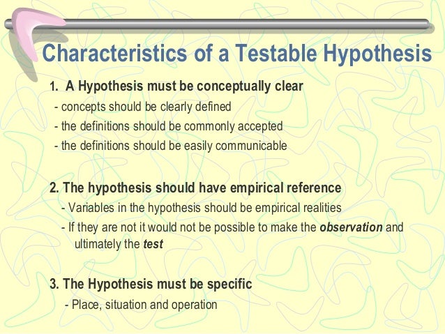 Non testable hypothesis image