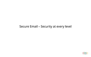 Secure Email – Security at every level
 