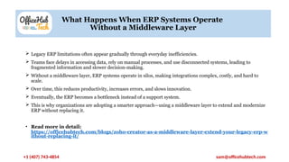 Zoho Creator as a Middleware Layer Extend Your Legacy ERP Without ...