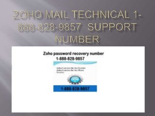 zoho mail technical 1-888-828-9857 service number