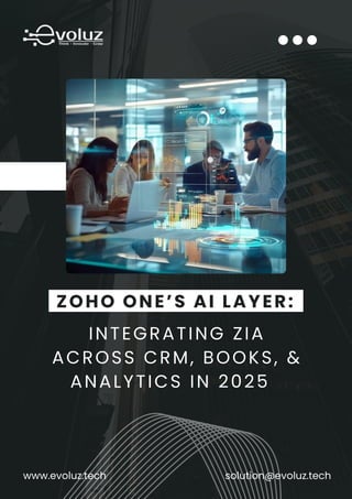 Zoho One’s AI Layer Integrating Zia Across CRM, Books, and Analytics in ...