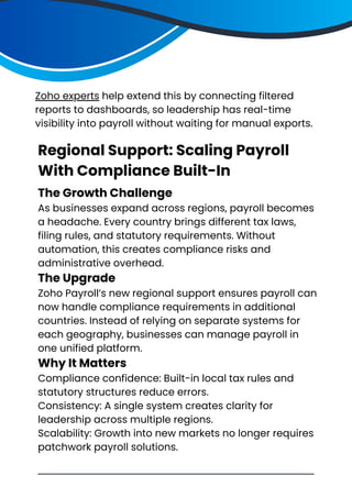 Zoho Payroll August 2025: Update Faster Payslip Filters, Regional ...