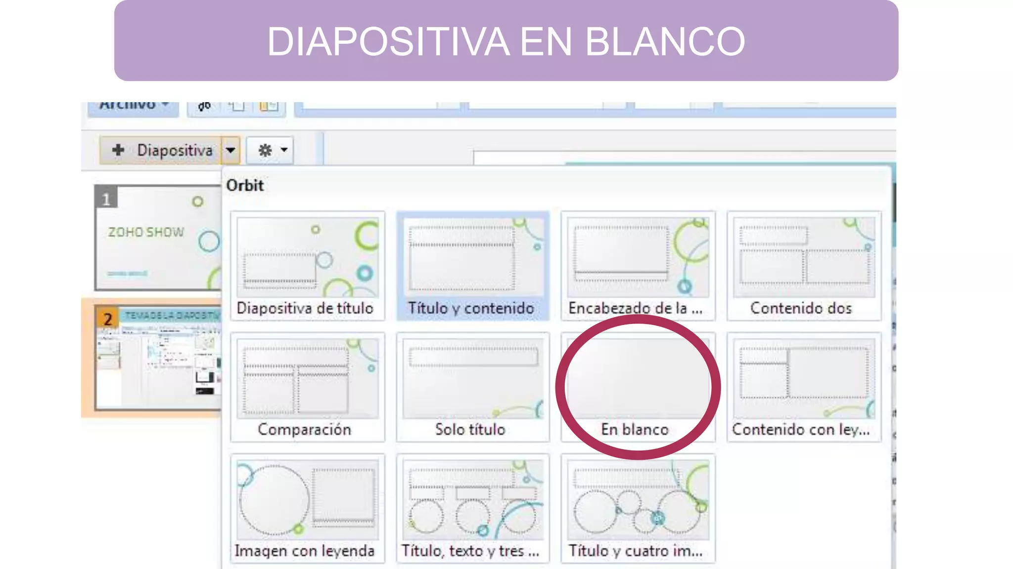 DIAPOSITIVA EN BLANCO