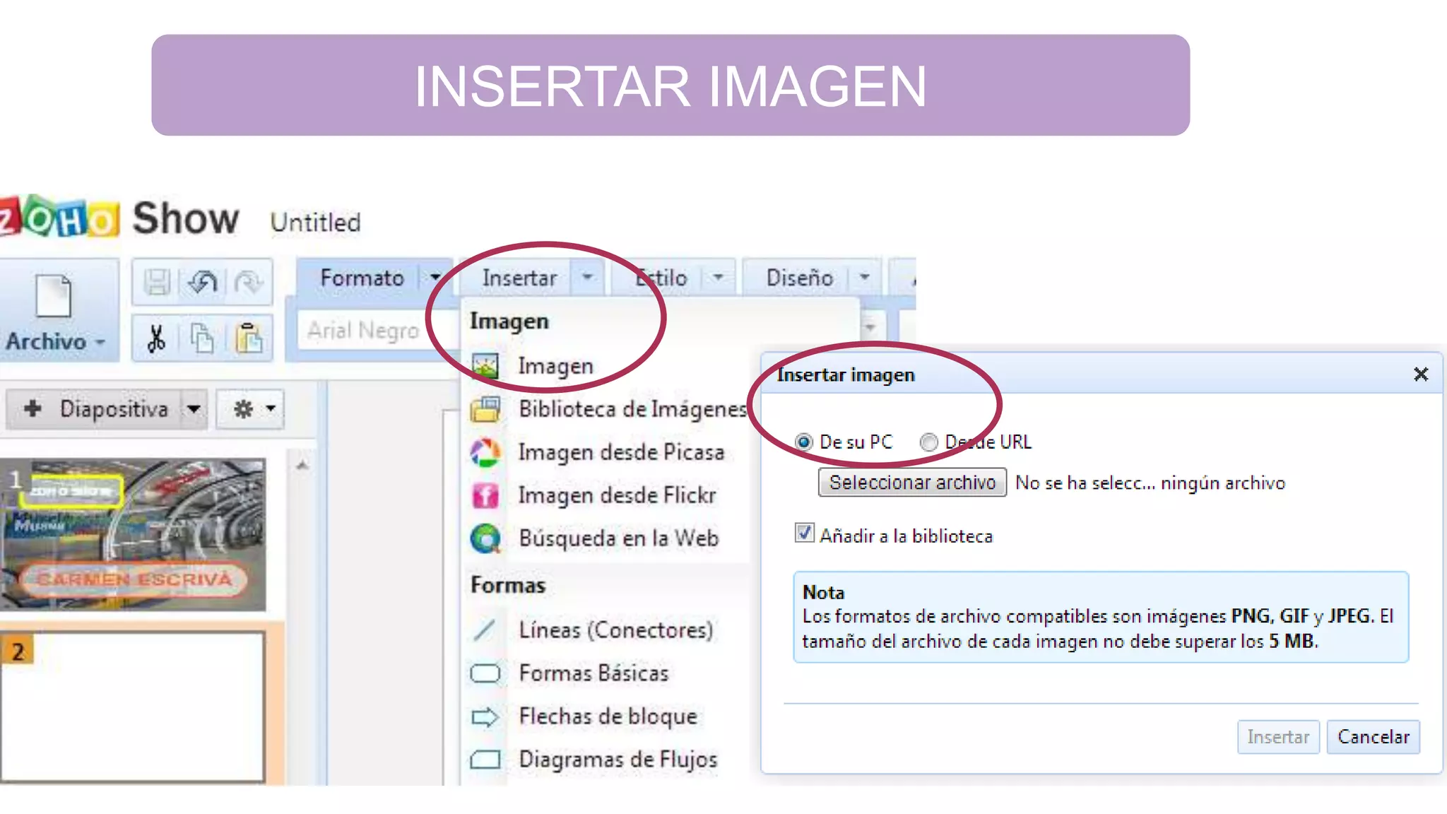 INSERTAR IMAGEN