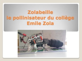 Zolabeille
le pollinisateur du collège
Emile Zola
 