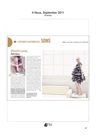A Nous, September 2011
        (France)




                         87
 