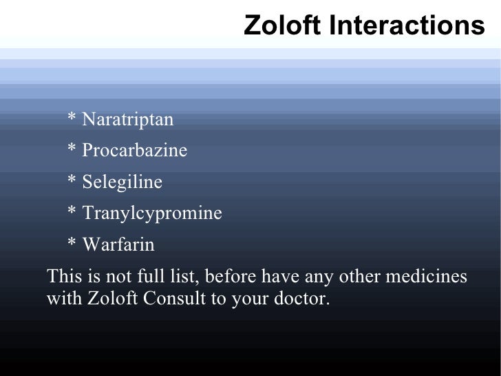 total cost of zoloft