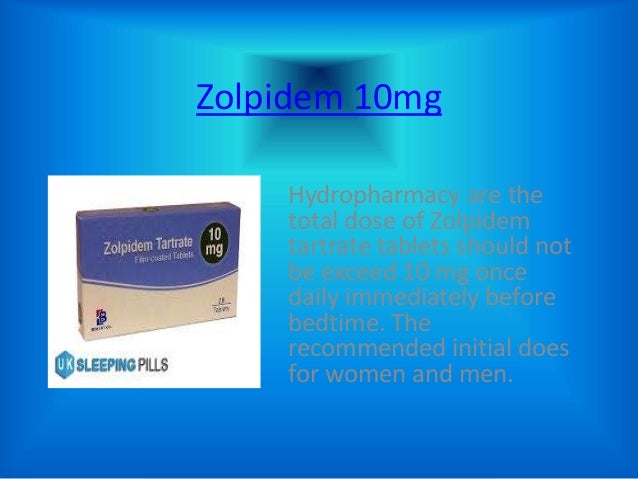 zolpidem 10mg pills