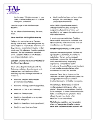 can zolpidem be taken with gabapentin