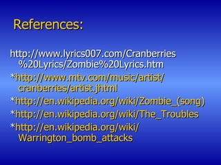 Zombie (The Cranberries song) - Wikipedia