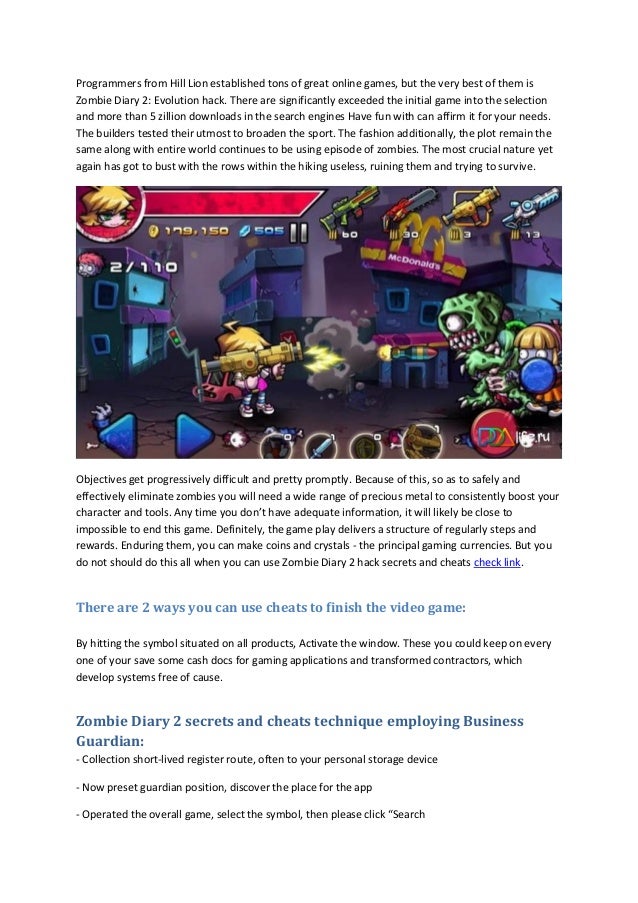 cheat zombie diary 2 evolution android cheat zombie diary 2 evolution android