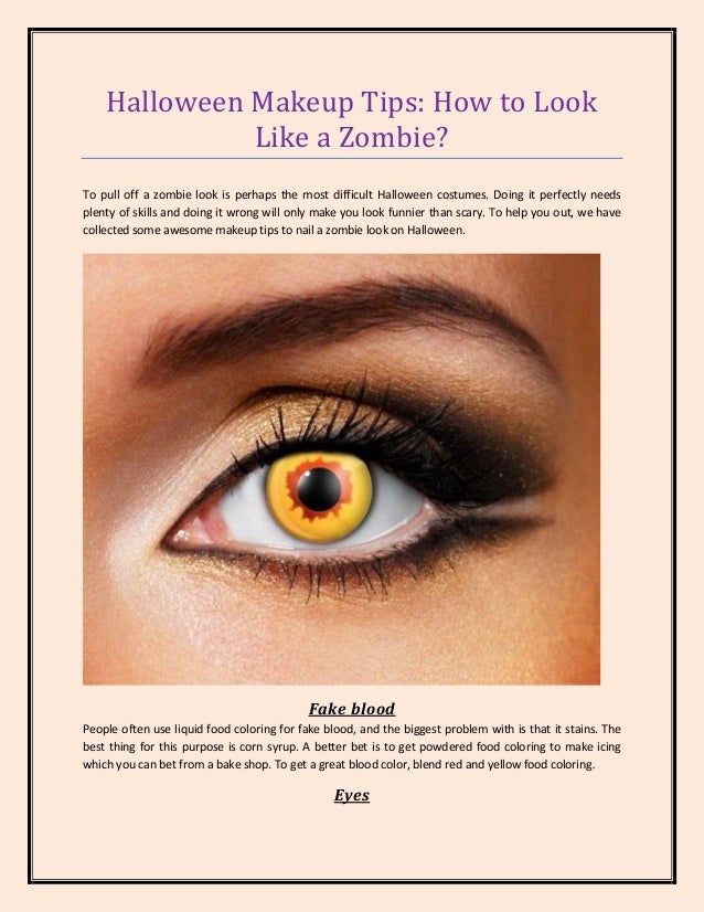 halloween makeup tips how